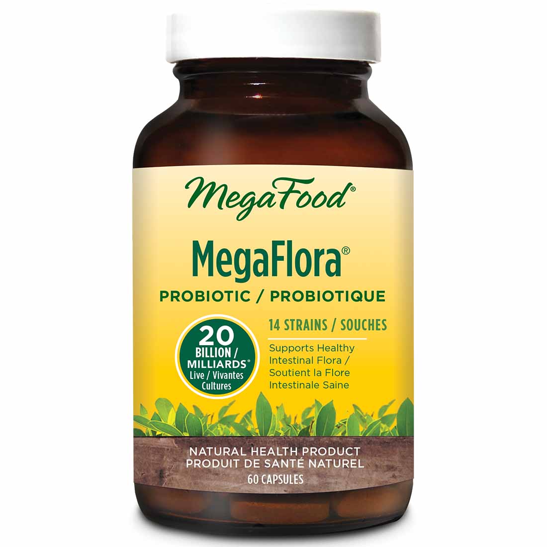 MegaFood MegaFlora Probiotic Supplement 20 Billion Active CFU – Vitamart.ca