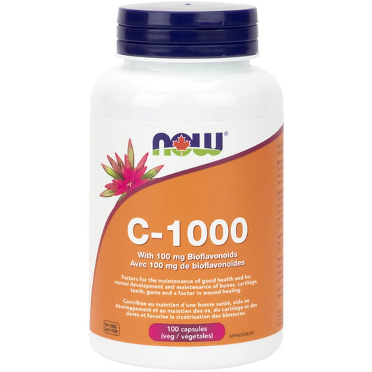 NOW C-1000 Vitamin C 1000mg Capsules with Bioflavonoids