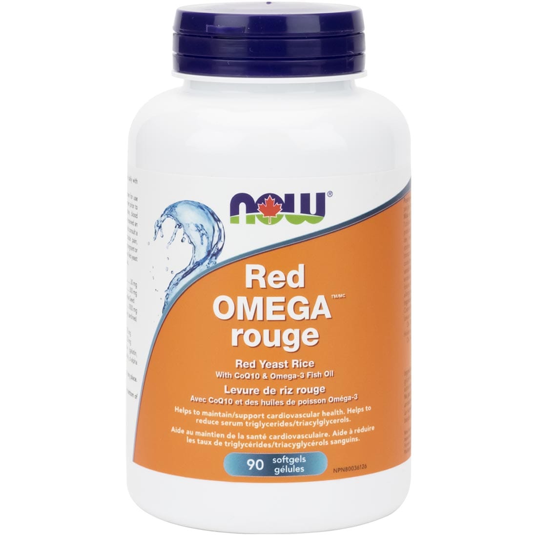 Now Red Omega With 300mg Red Yeast Rice Coq10 Omega 3 90 Softgels Vitamart Ca