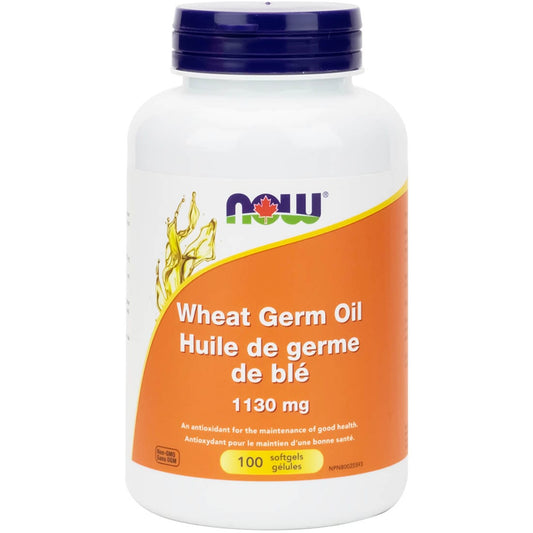 NOW Wheat Germ Oil, 20 Minum, 100 Softgels