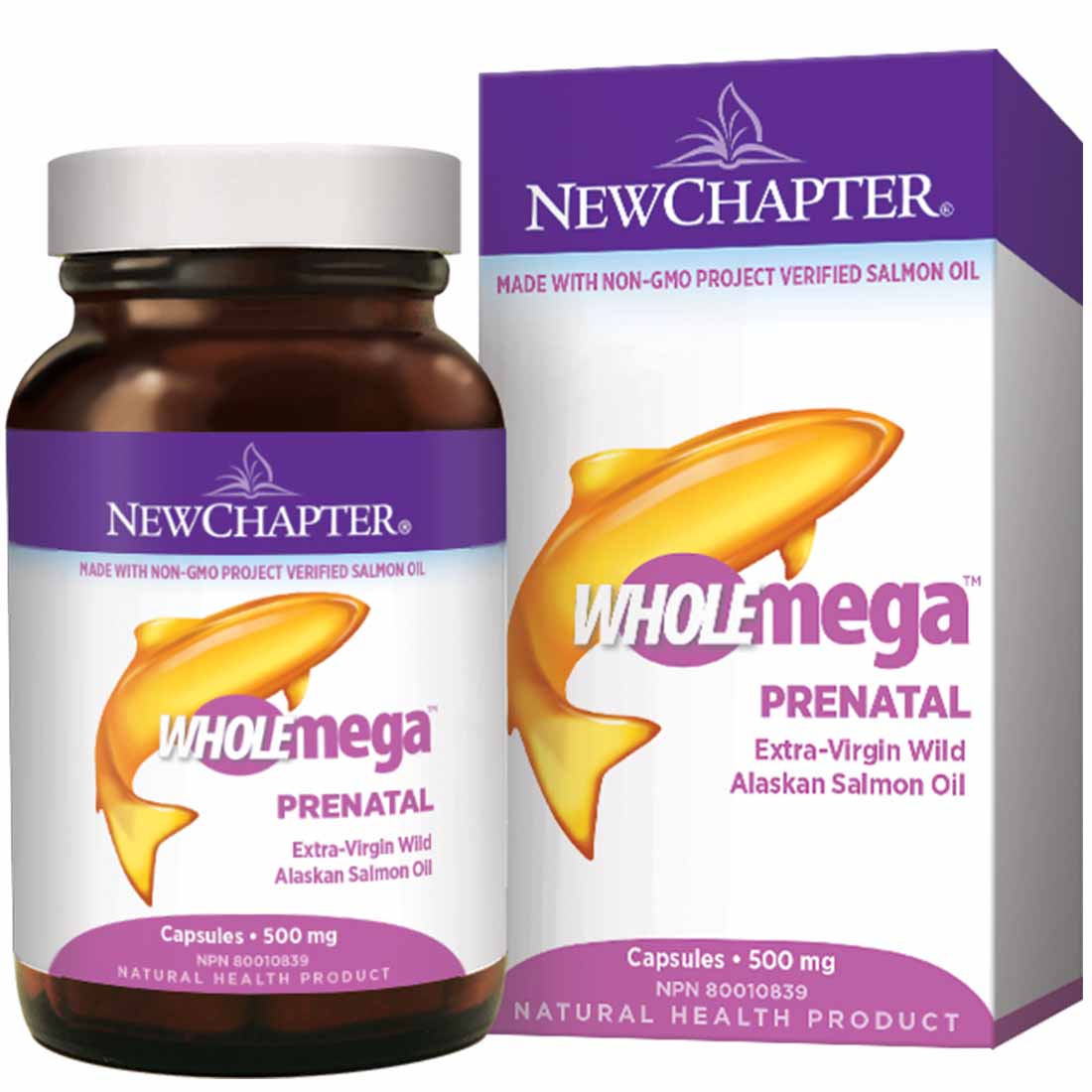 New Chapter Wholemega Prenatal 500mg 90 Softgels Vitamart.ca