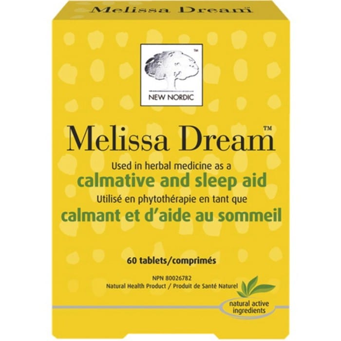 New Nordic Melissa Dream 60 Tablets – Vitamart Ca