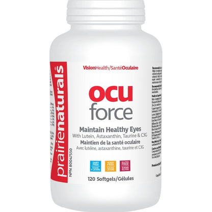 Prairie Naturals OcuForce with Lutein, Astaxanthin & Taurine