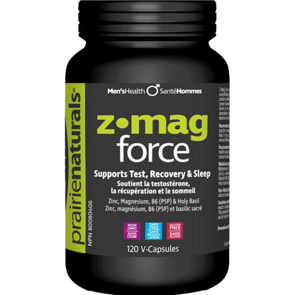 Prairie Naturals Z-Mag Force (ZMA + Holy Basil)