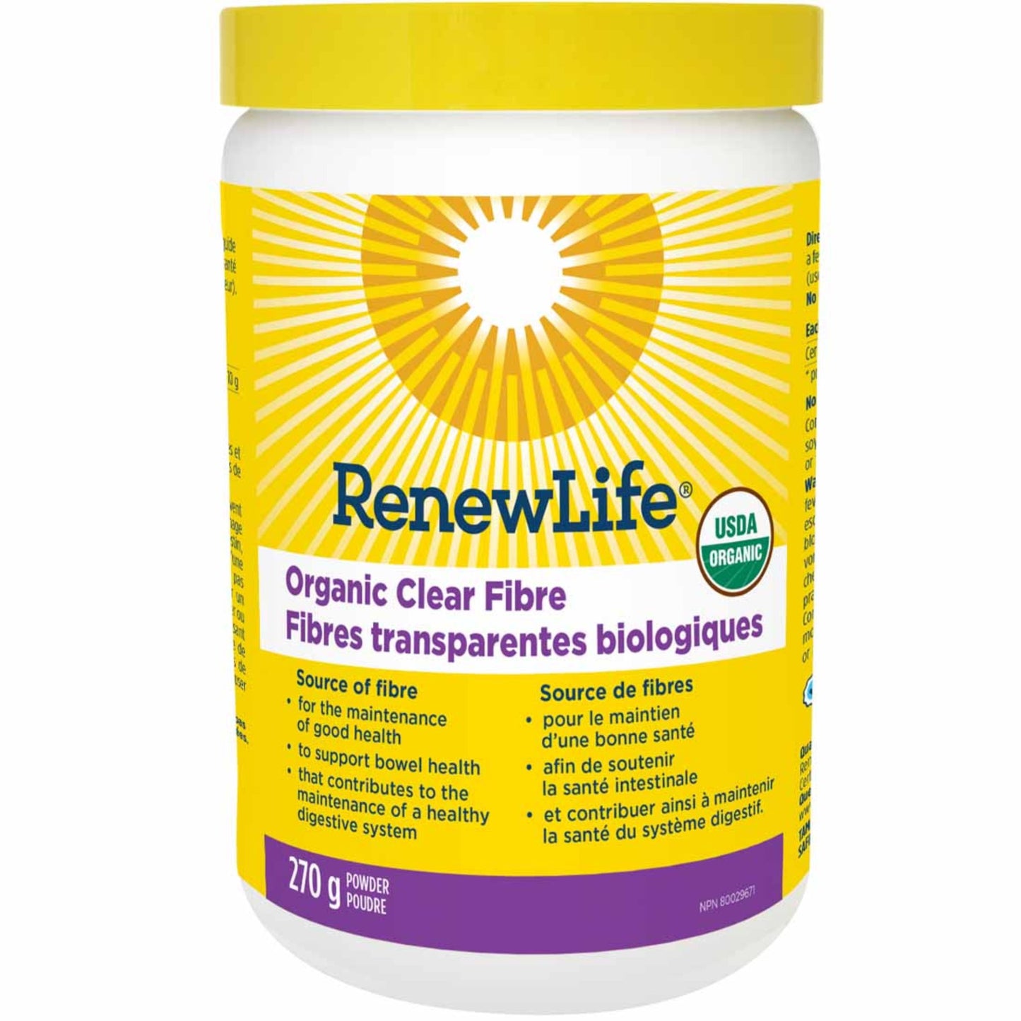 Powder 270g | RenewLife Organic Clear Fibre