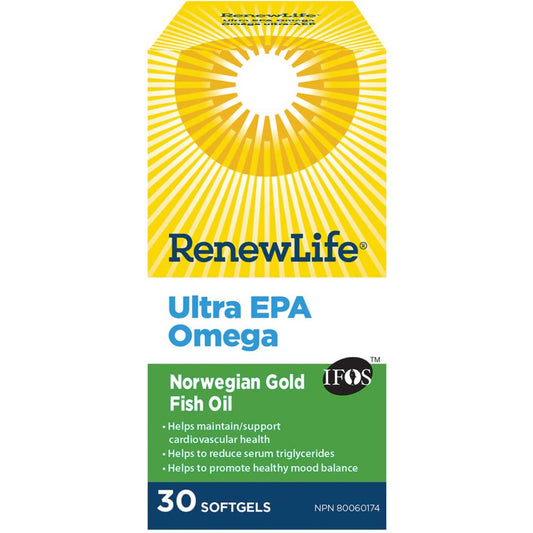 30 Softgels | RenewLife Ultra EPA Omega Norwegian Gold Fish Oil