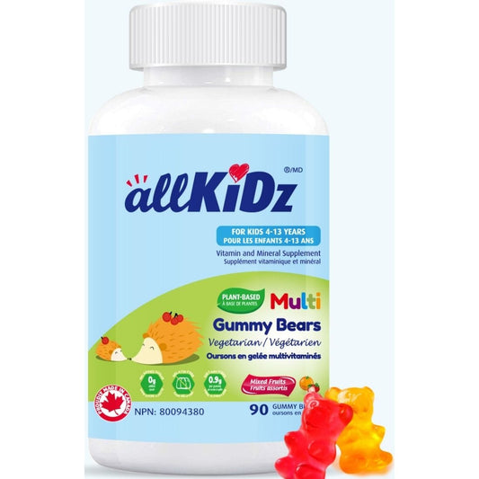 Allkidz Naturals Multi Gummy Bears Vegetarian, 90 Gummies