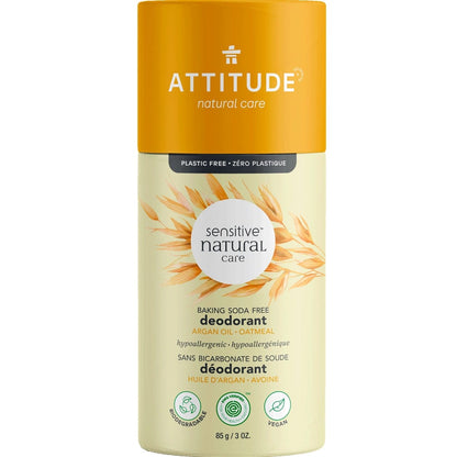 Attitude Deodorant, Baking Soda Free, 85g