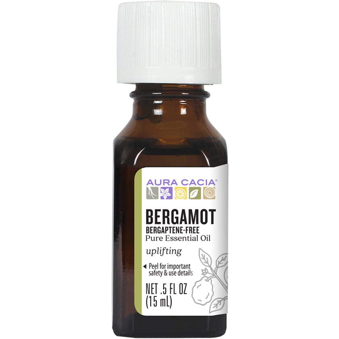 Aura Cacia Bergamot, 100% Pure, Bergaptene-Free, 15ml