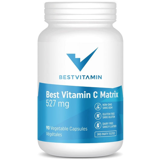 BestVitamin Best Vitamin C Matrix, Enhanced Immune Support & Optimized Absorption Vitamin C Capsules CLEARANCE 20% Off Exp 9/25 Final Sale