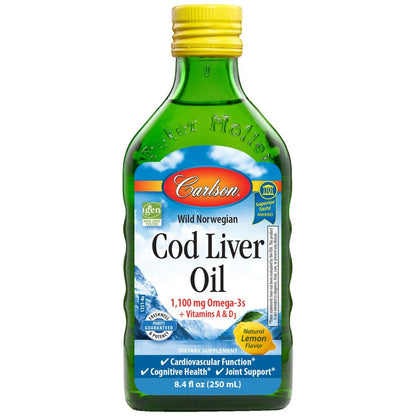 Carlson Norwegian Cod Liver Oil Liquid (TG)