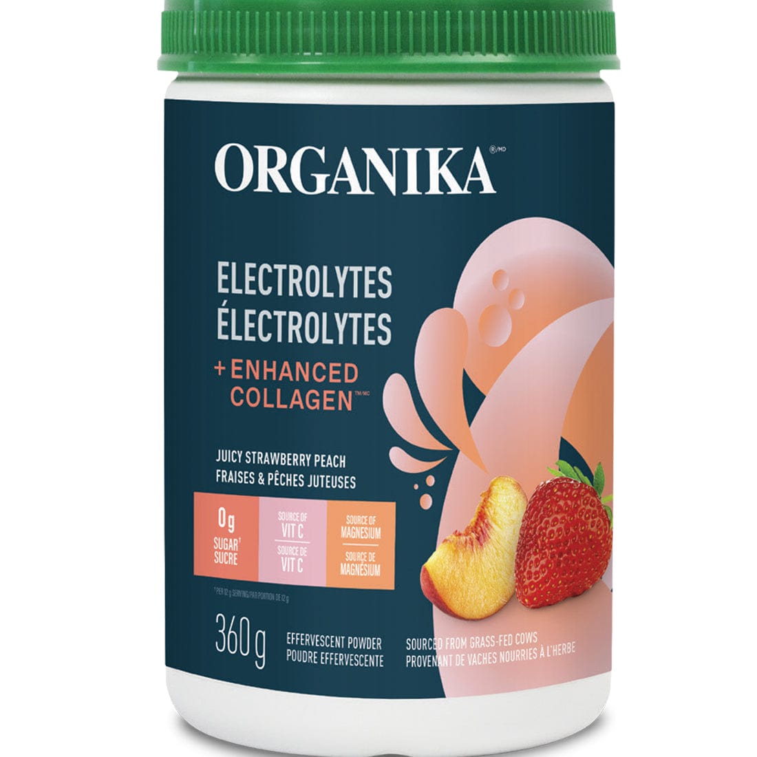 Organika Electrolytes Enhanced Collagen effervescent 360g