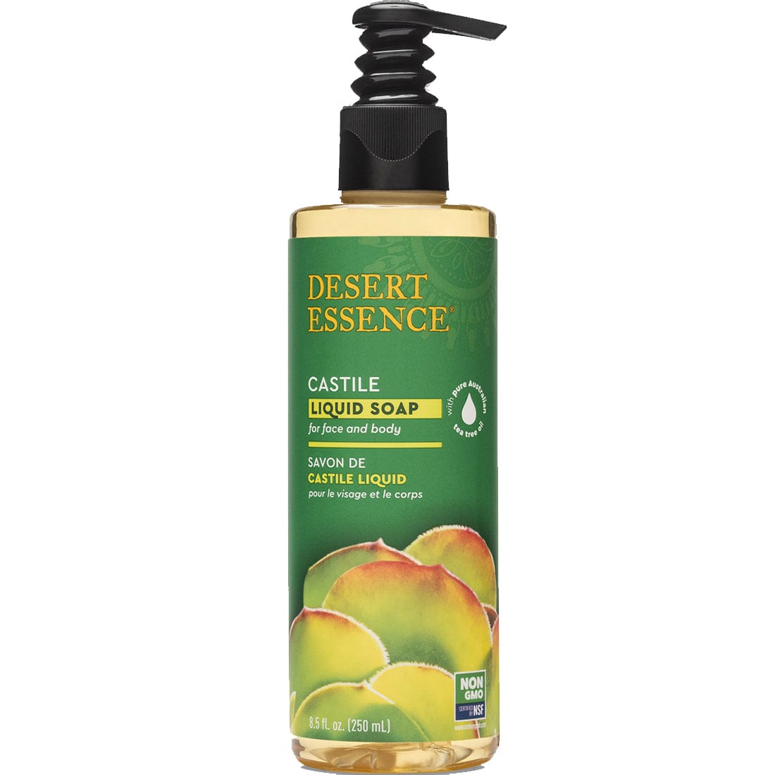 Desert Essence Castille Liquid Soap with Eco Harvest Tea Tree Oil