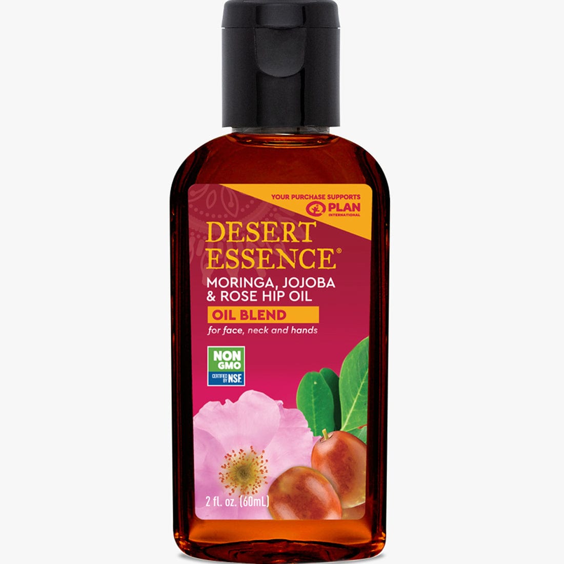 Desert Essence Moringa, Jojoba and Rose Hip Oil, 60ml