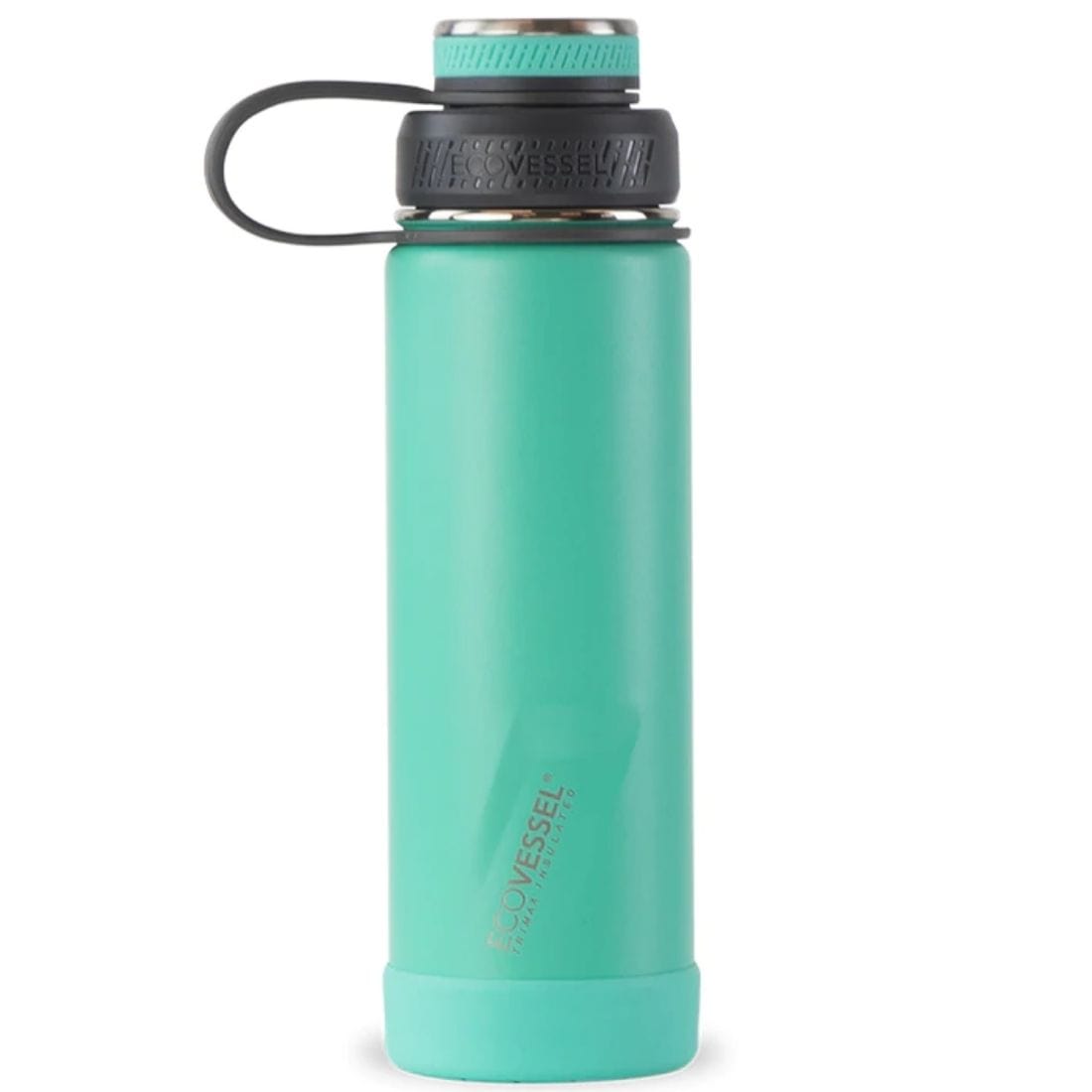 EcoVessel Boulder Stainless Steel Water Bottle, Triple Insulated, 14hr Hot, 74hr Cold with Tea Strainer, 710ml