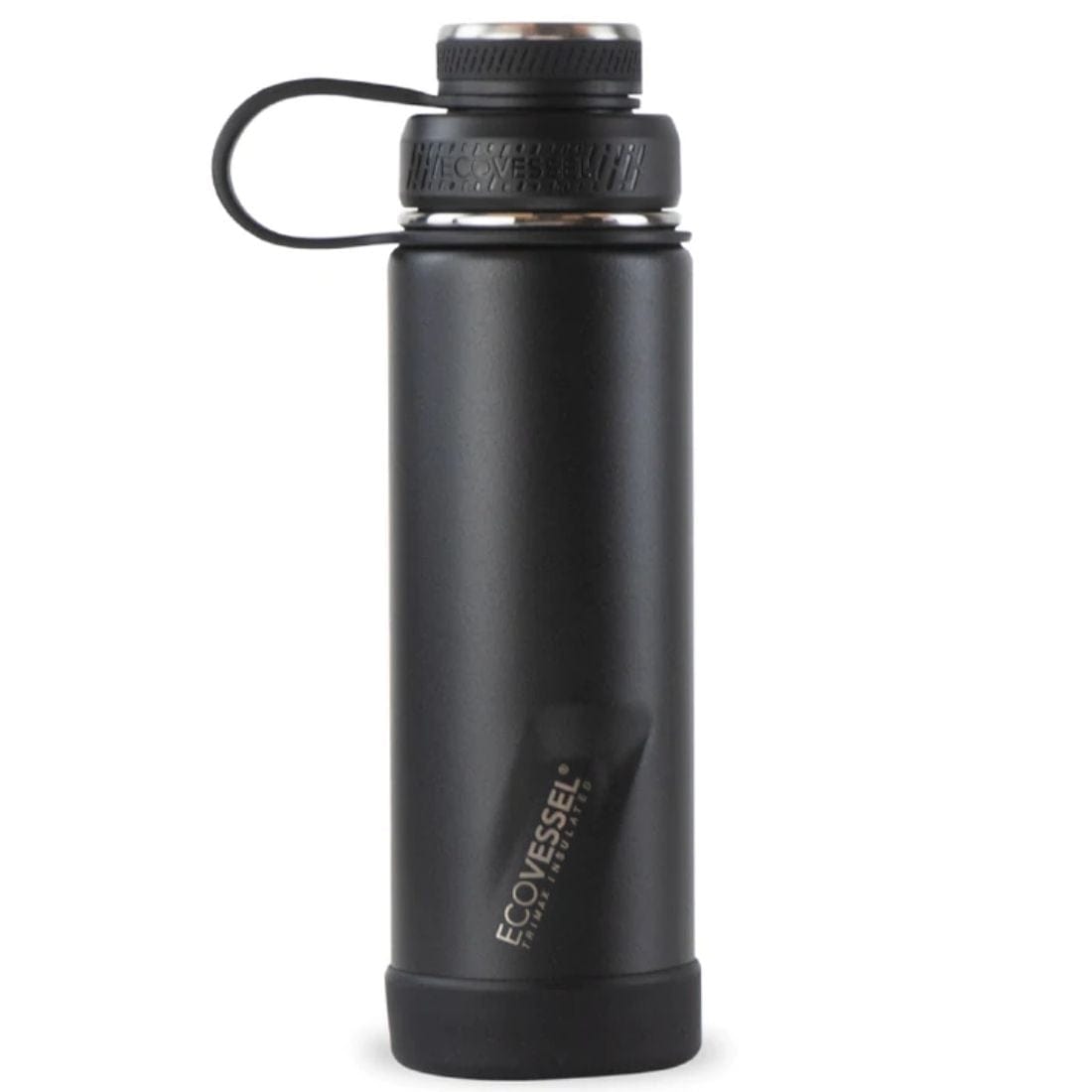 EcoVessel Boulder Stainless Steel Water Bottle, Triple Insulated, 14hr Hot, 74hr Cold with Tea Strainer, 710ml