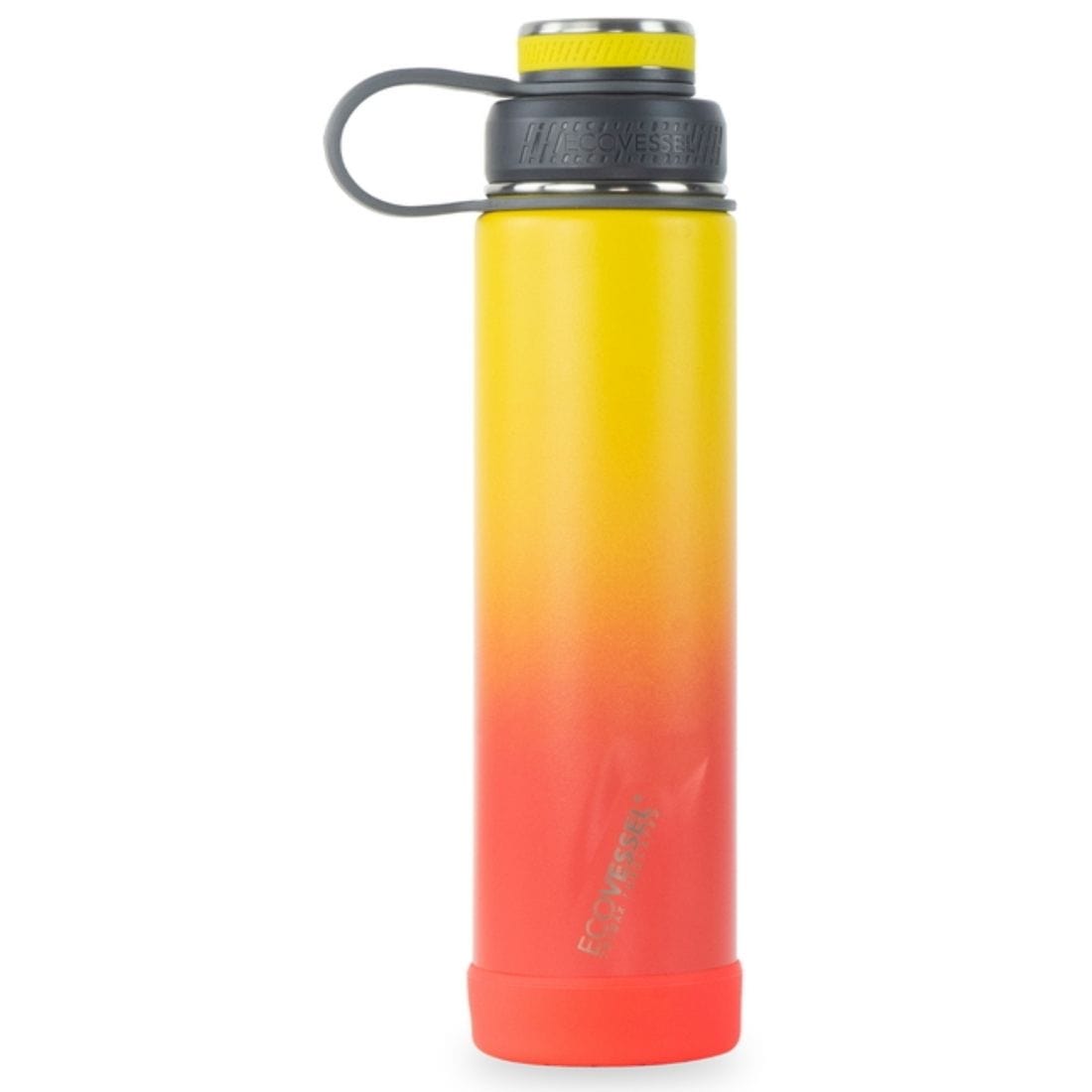 EcoVessel Boulder Stainless Steel Water Bottle, Triple Insulated, 14hr Hot, 74hr Cold with Tea Strainer, 710ml