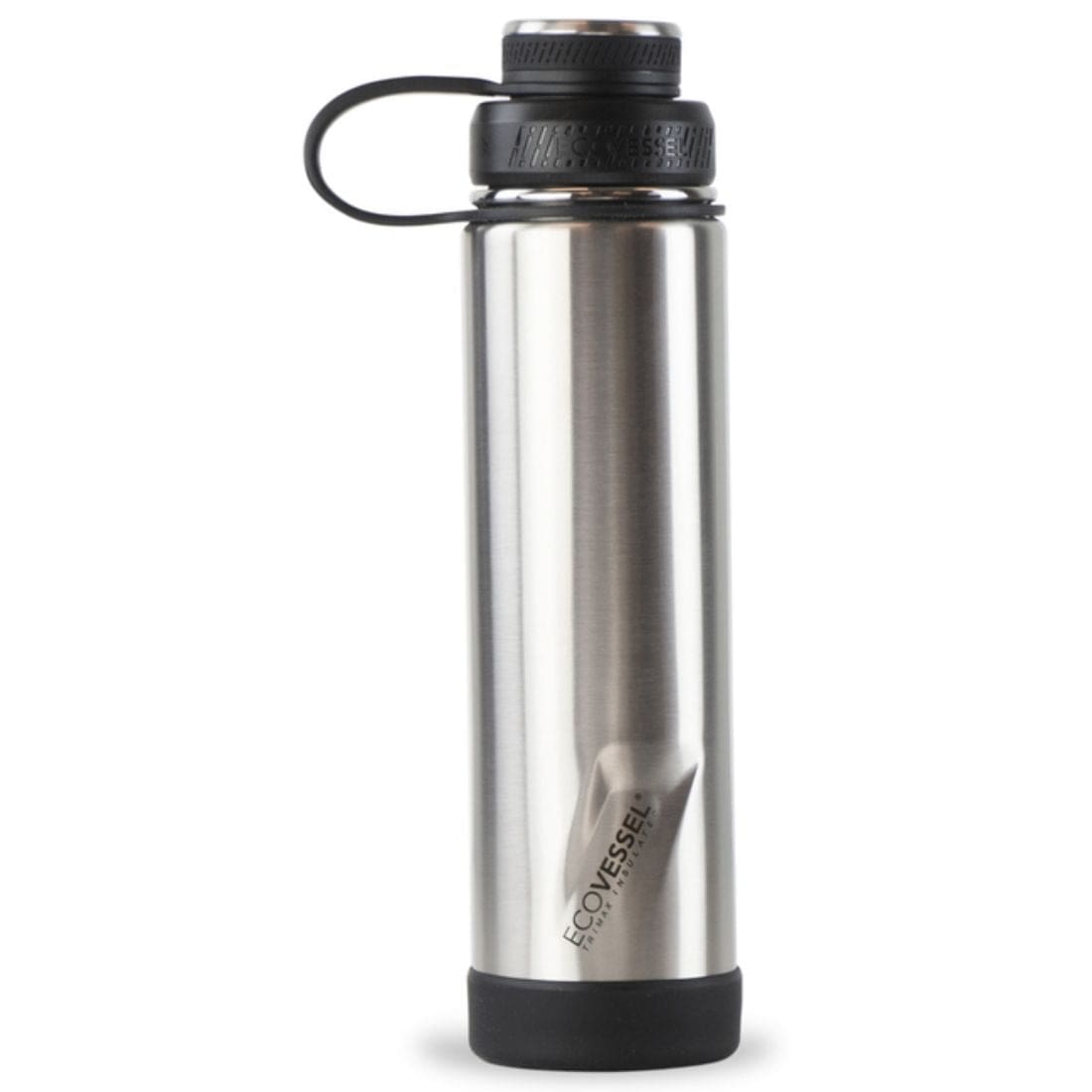 EcoVessel Boulder Stainless Steel Water Bottle, Triple Insulated, 14hr Hot, 74hr Cold with Tea Strainer, 710ml