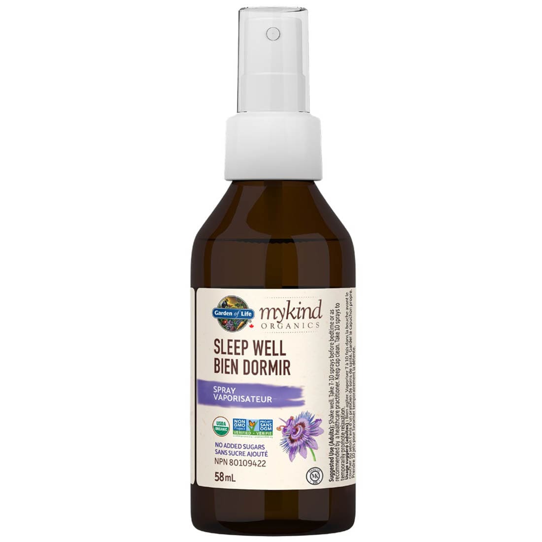 Garden of Life mykind Organics Sleep Well Liquid Spray, 58ml