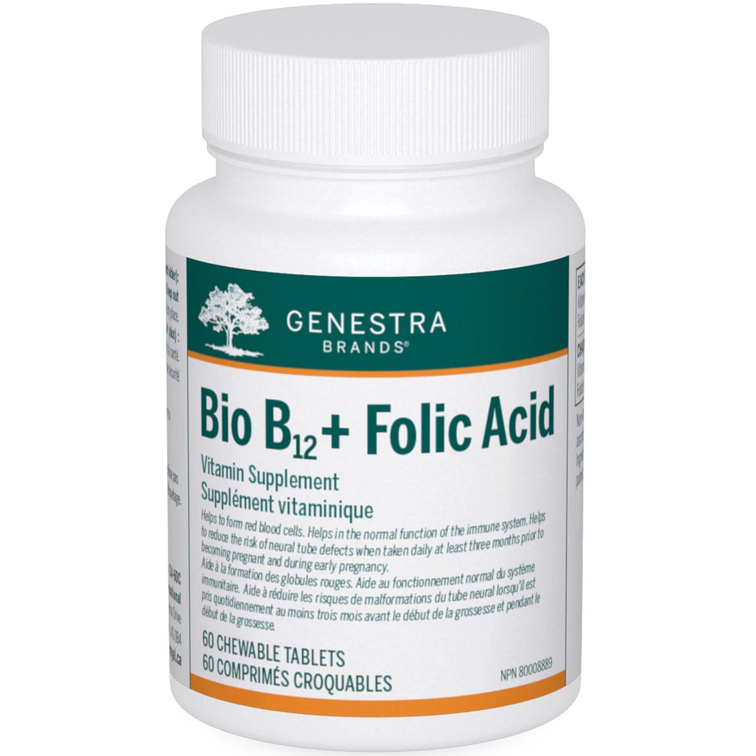 Genestra Bio B12 + Folic Acid, 60 Tablets – Vitamart.ca