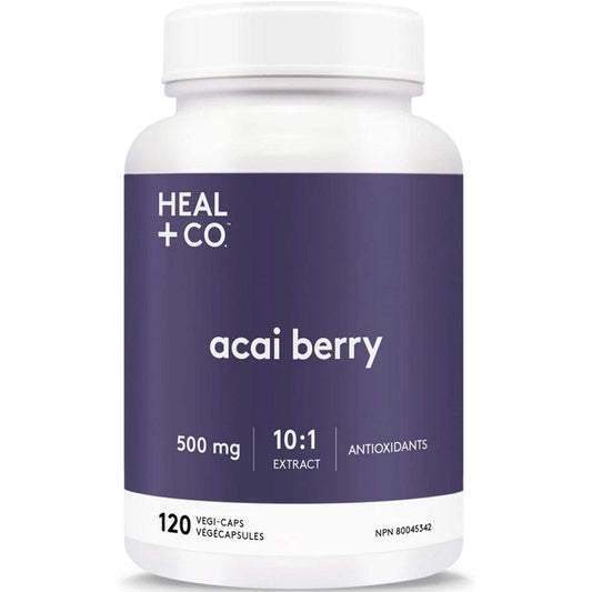 Heal+ Co. Acai Berry (10:1) 500mg, 120 Capsules