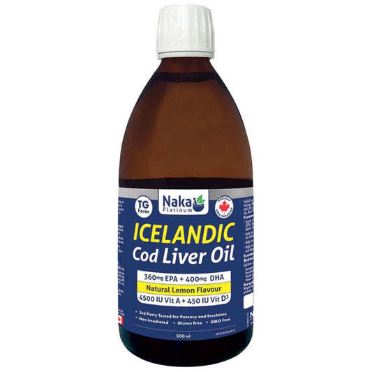 Naka Platinum Icelandic Cod Liver Oil, 4000mg of Cod Liver Oil Liquid CLEARANCE PRICING