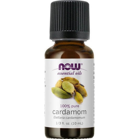 NOW Cardamom Essential Oil, 10ml