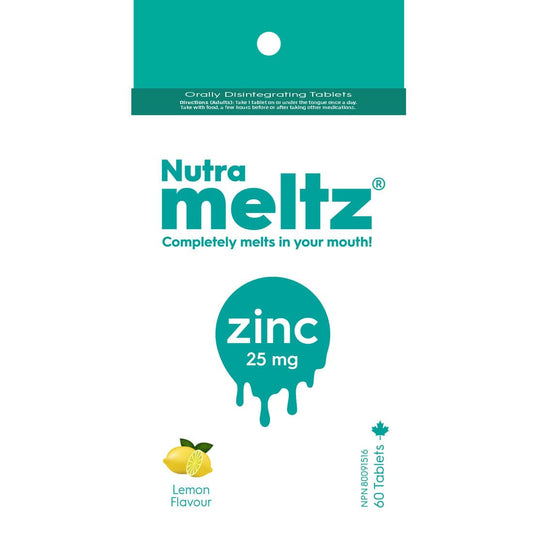 Nutrameltz Zinc 25mg, 60 Orally Dissolving  Nutrameltz Vitamin K2 100mcg, 60 Orally Dissolving Tablets (50% Off, Expiry: Mar 2025, Final Sale)