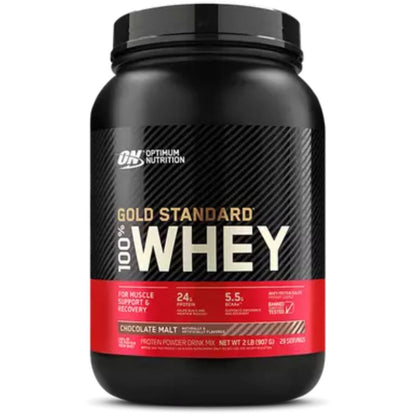 Optimum Gold Standard 100% Whey Protein, Gluten-Free, Banned Substance Tested