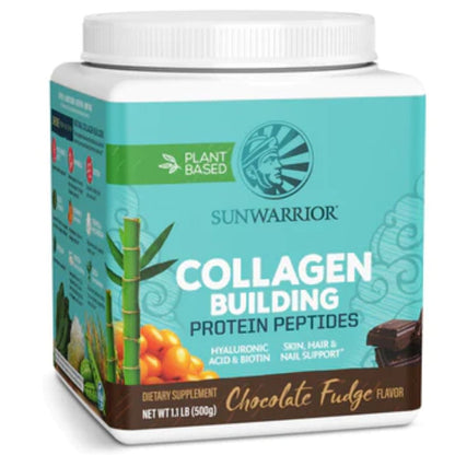 Sun Warrior Collagen Building Protein Peptides, Plant Based with Hair, Skin and Nail Support, 500g