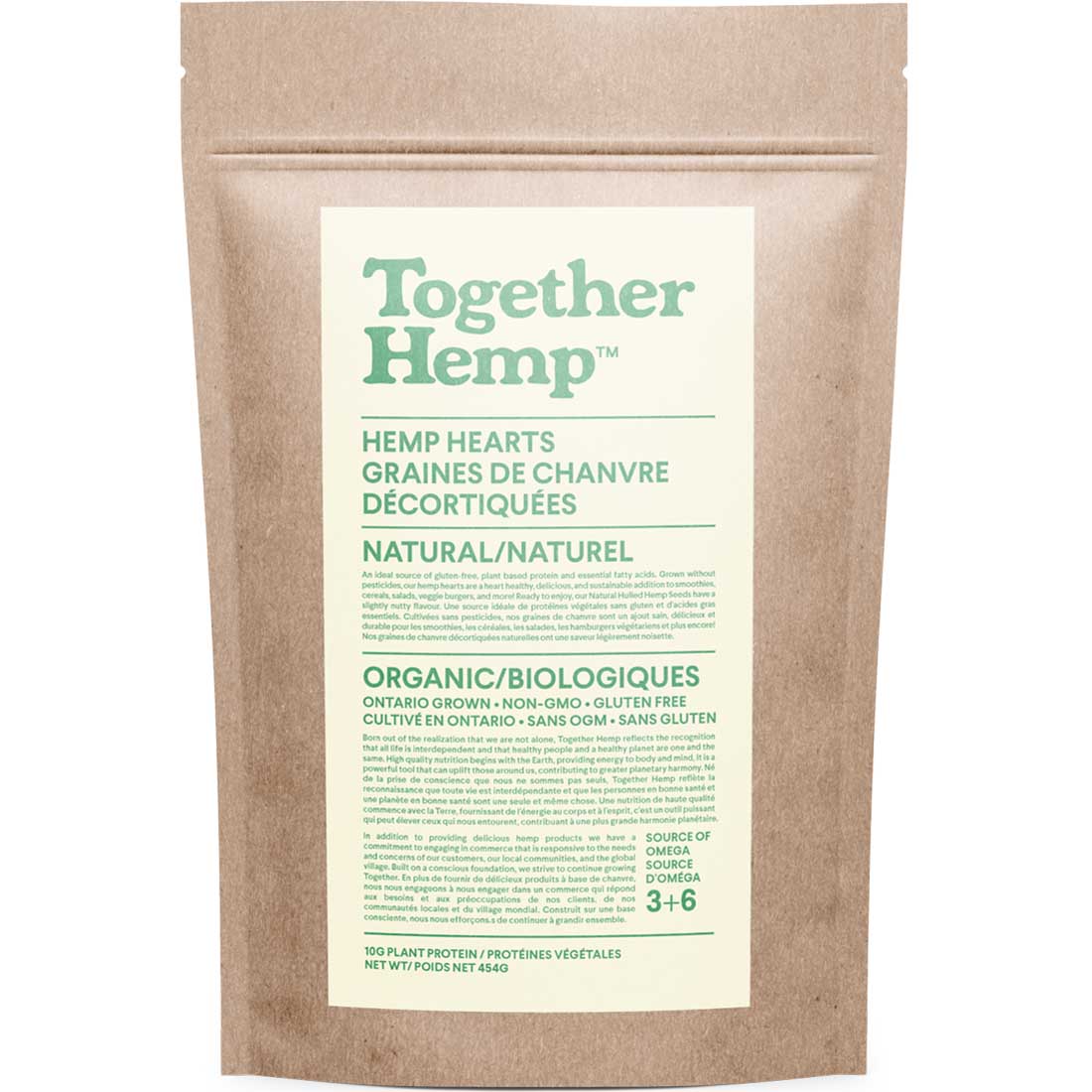 Together Hemp Hemp Hearts Natural 454g 1326