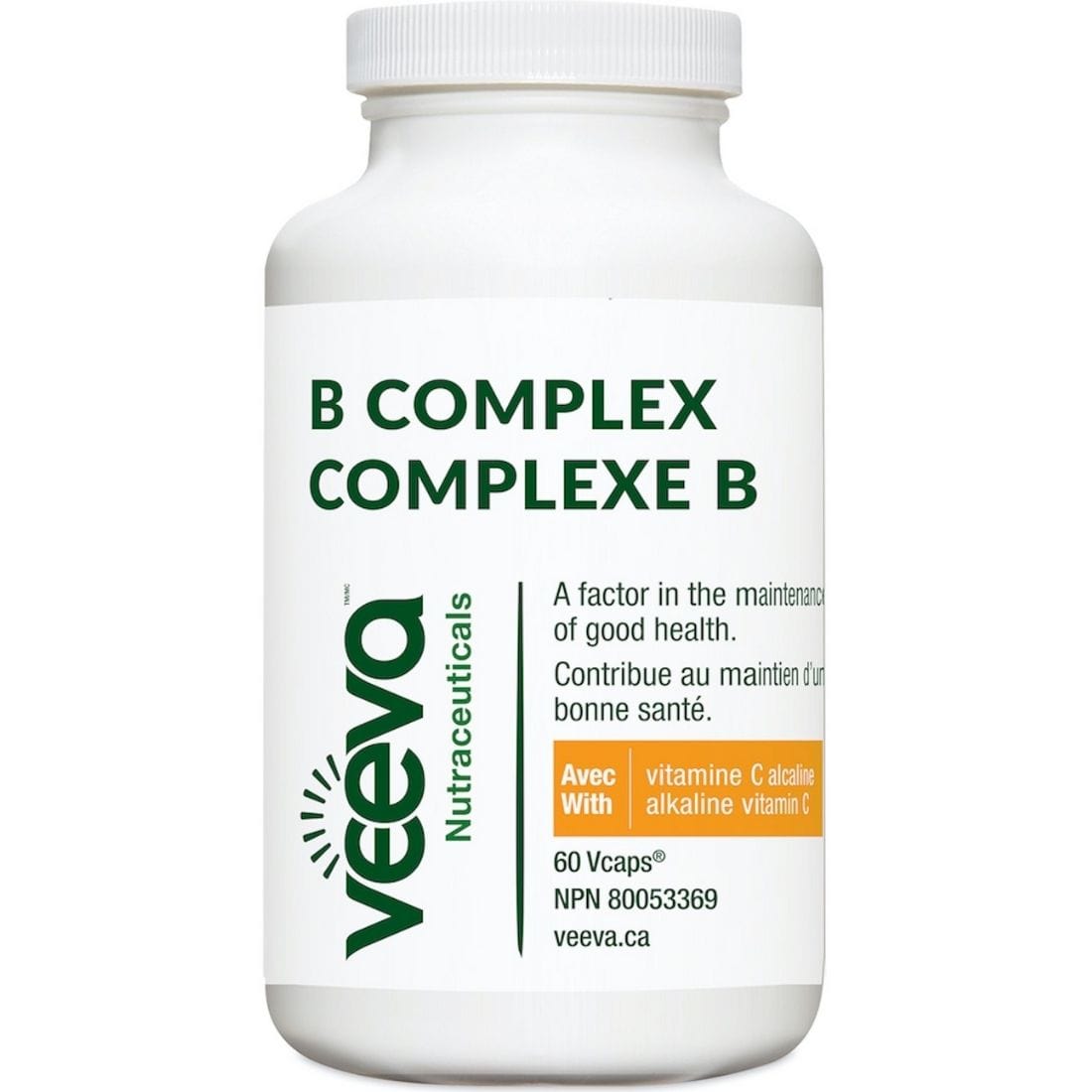 Veeva B Complex With Alkaline Vitamin C (Vegan & Non-GMO) – Vitamart.ca